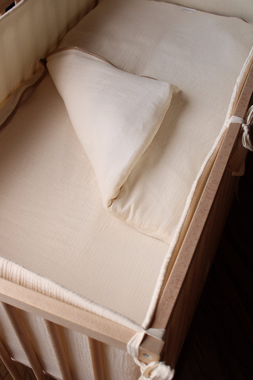 Beige Muslin Matress Crib Bag 60x120