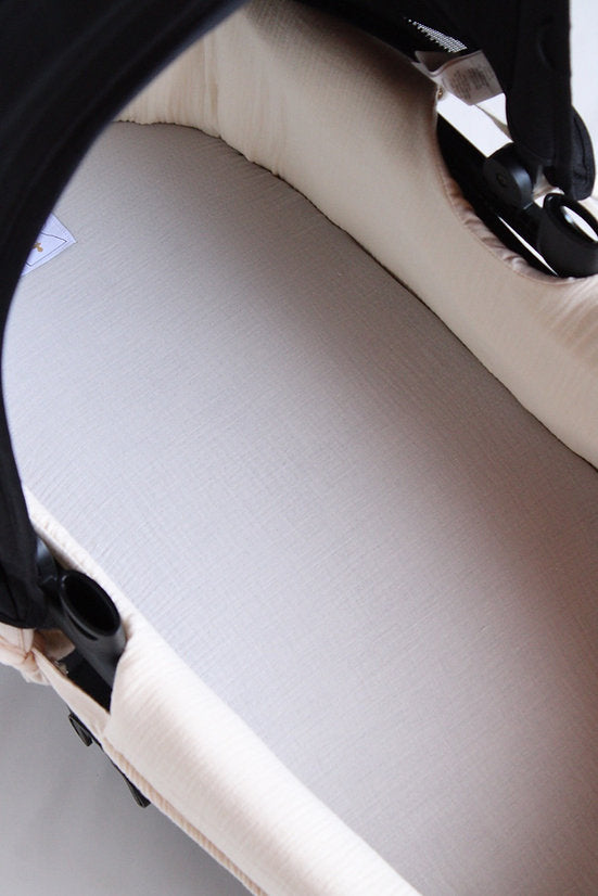 Drap-housse en gaze gris fumé