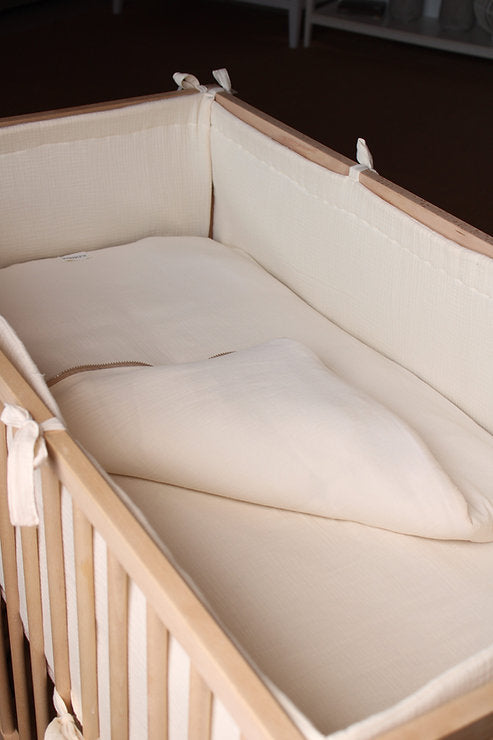 Beige Muslin Matress Crib Bag 60x120