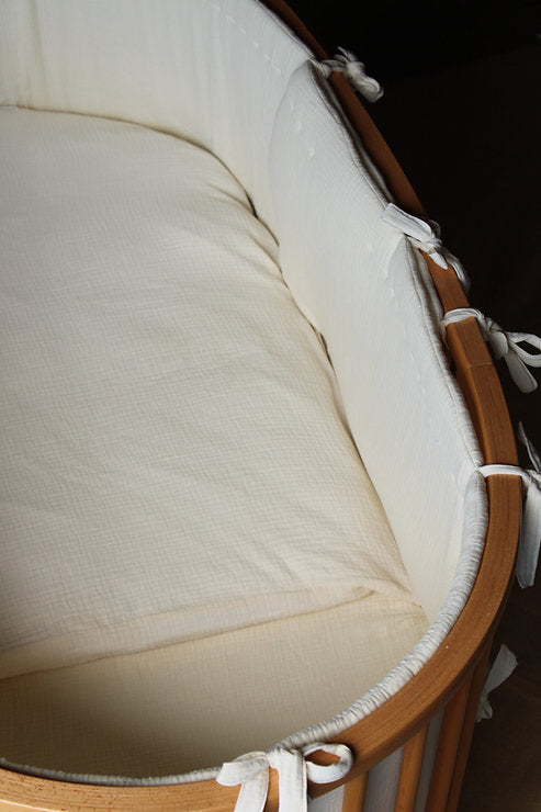 Beige Muslin Matress Crib Bag Stokke