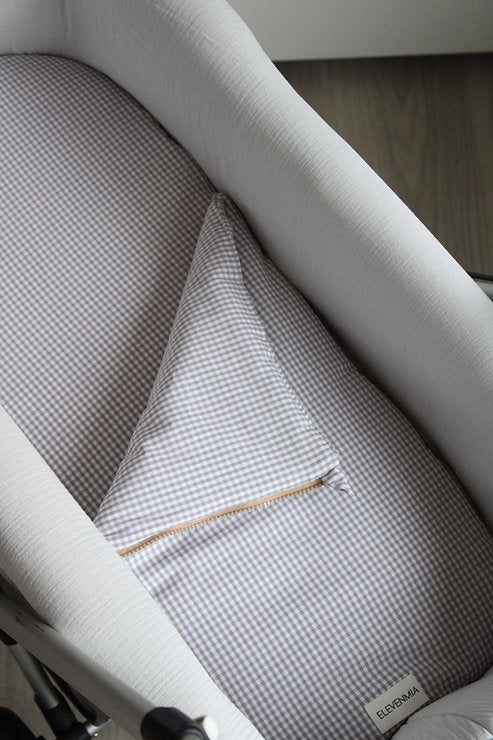 Saco Bajera Cochecito Vichy Gris