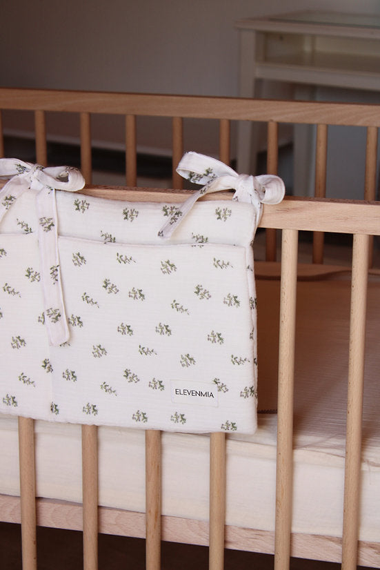 Organizador de cuna Gasa Estampada Flor