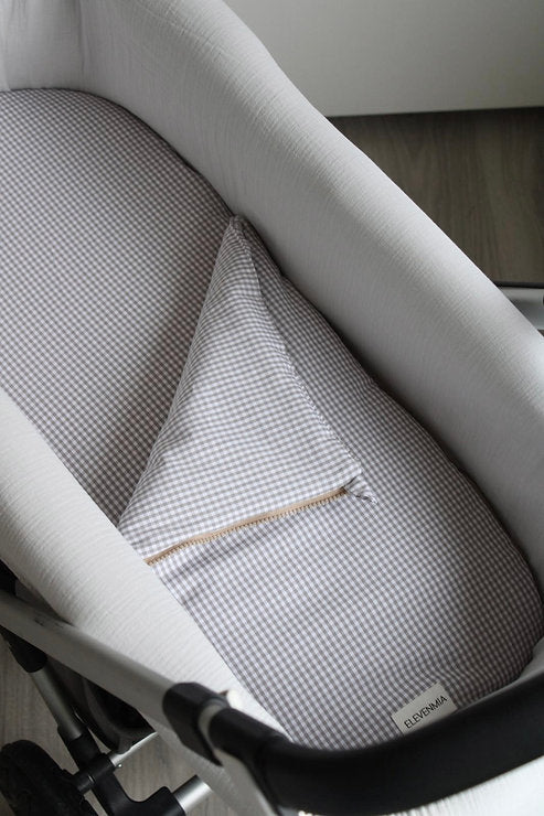 Saco Bajera Cochecito Vichy Gris