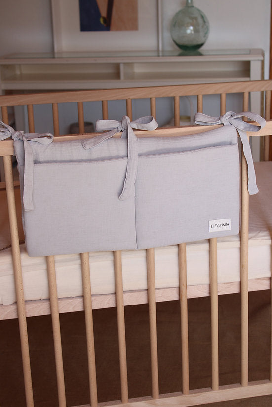 Organizador de cuna Gasa Gris