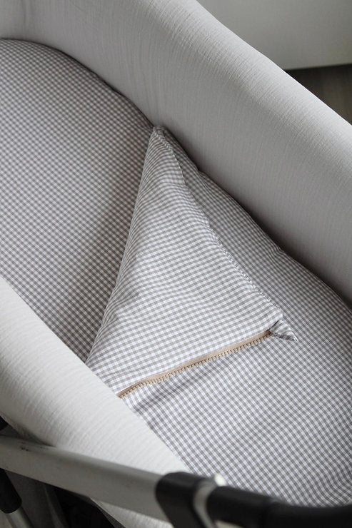 Saco Bajera Cochecito Vichy Gris