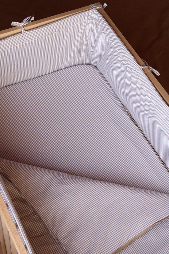 Grey Vichy Matress Crib Bag 60x120