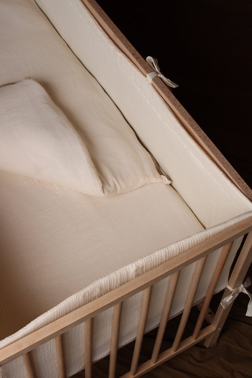 Beige Muslin Matress Crib Bag 60x120