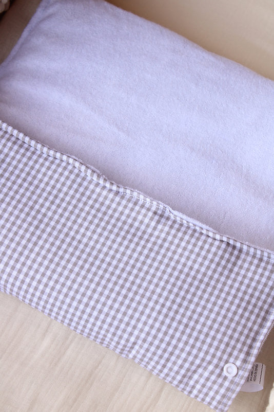 Matelas à langer portable Vichy gris