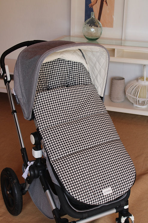 Sac de siège pour poussette classique Vichy