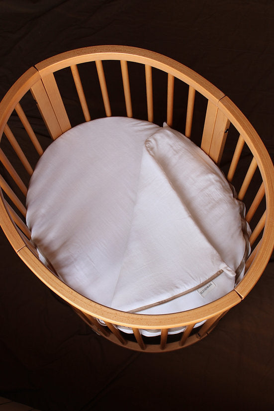 White Muslin Matress Crib Bag MiniStokke