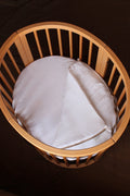 Chancelière ajustée pour berceau Stokke en gaze blanche