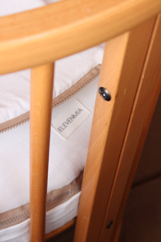 Chancelière ajustée pour berceau Stokke en gaze blanche