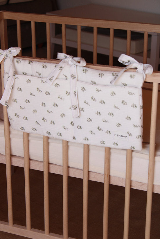 Organizador de cuna Gasa Estampada Flor