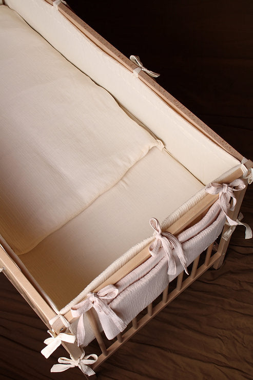 Beige Muslin Matress Crib Bag 60x120