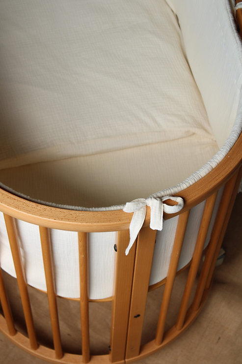 Beige Muslin Matress Crib Bag Stokke