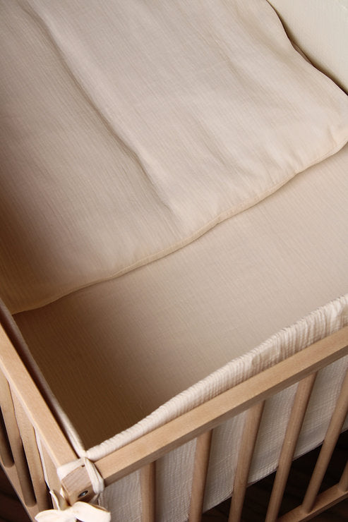 Beige Muslin Matress Crib Bag 60x120