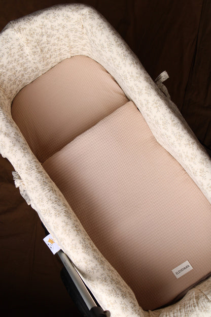 Carrycot Mattress Pad Sack Stone Brown Arpi