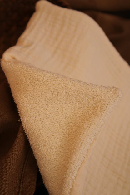 Beige Muslin Drool Pad