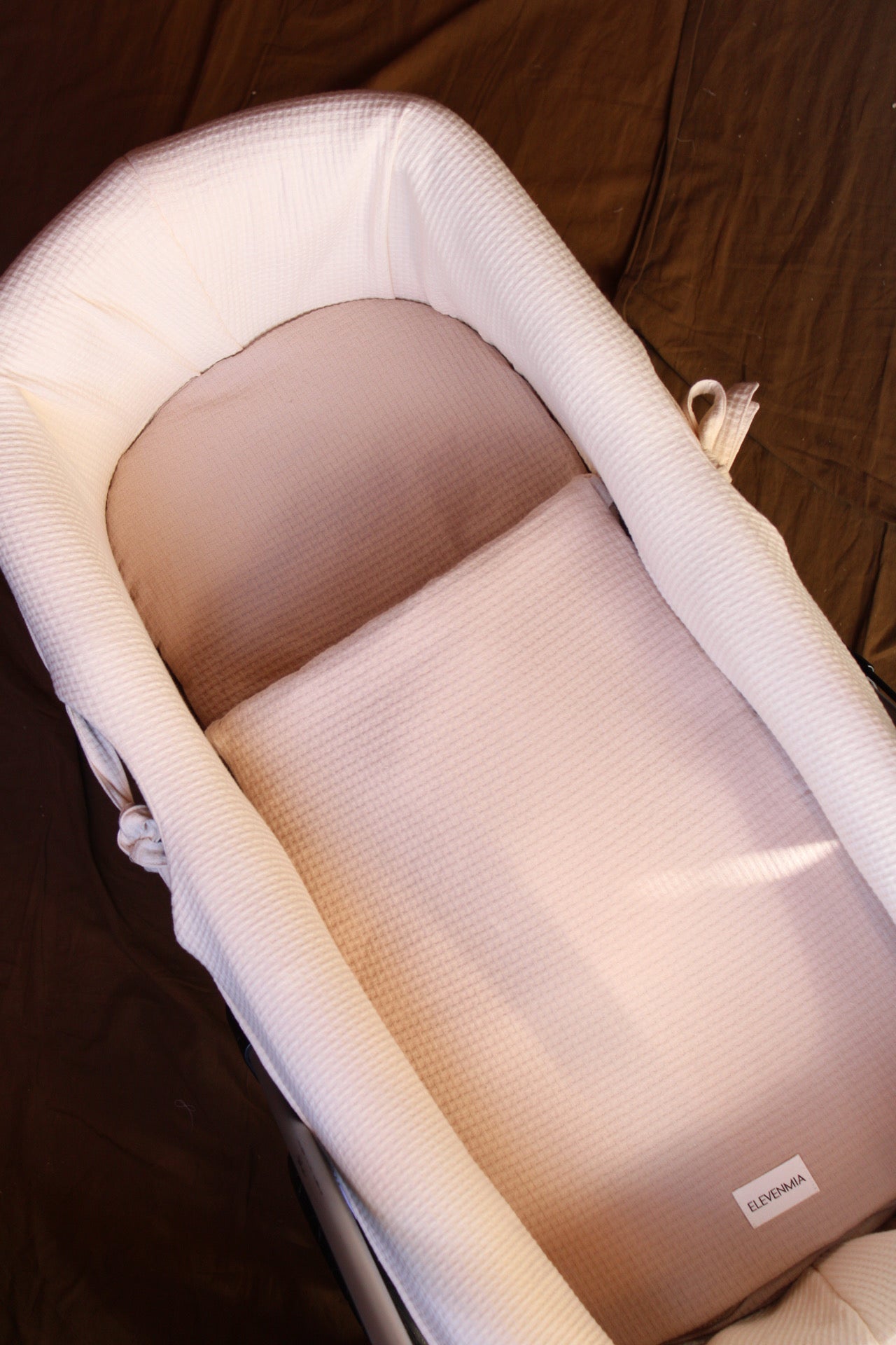 Carrycot Mattress Pad Sack Stone Brown Arpi