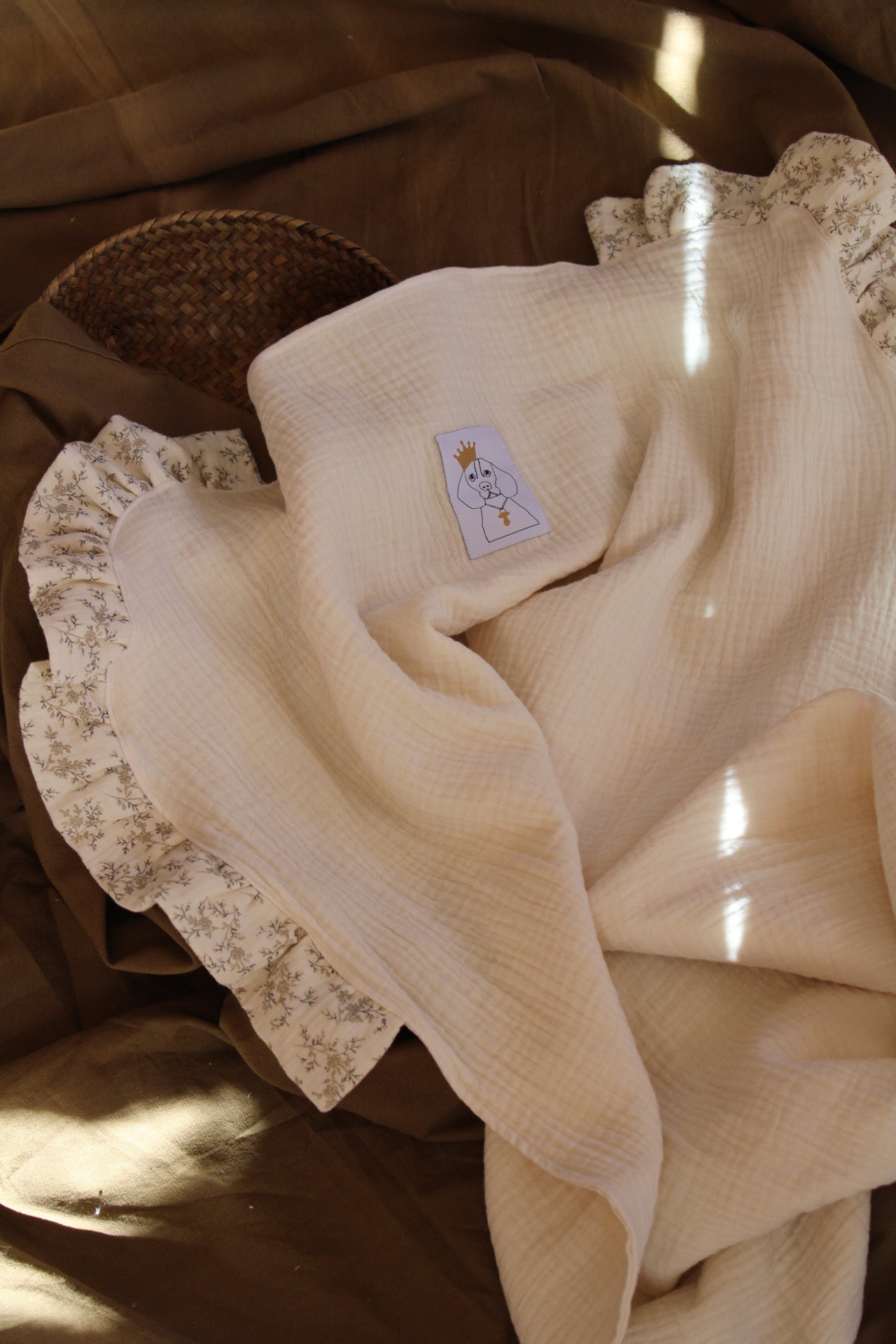 Lange en gaze brute + Mon volant en gaze