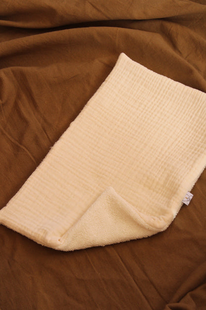 Beige Muslin Drool Pad