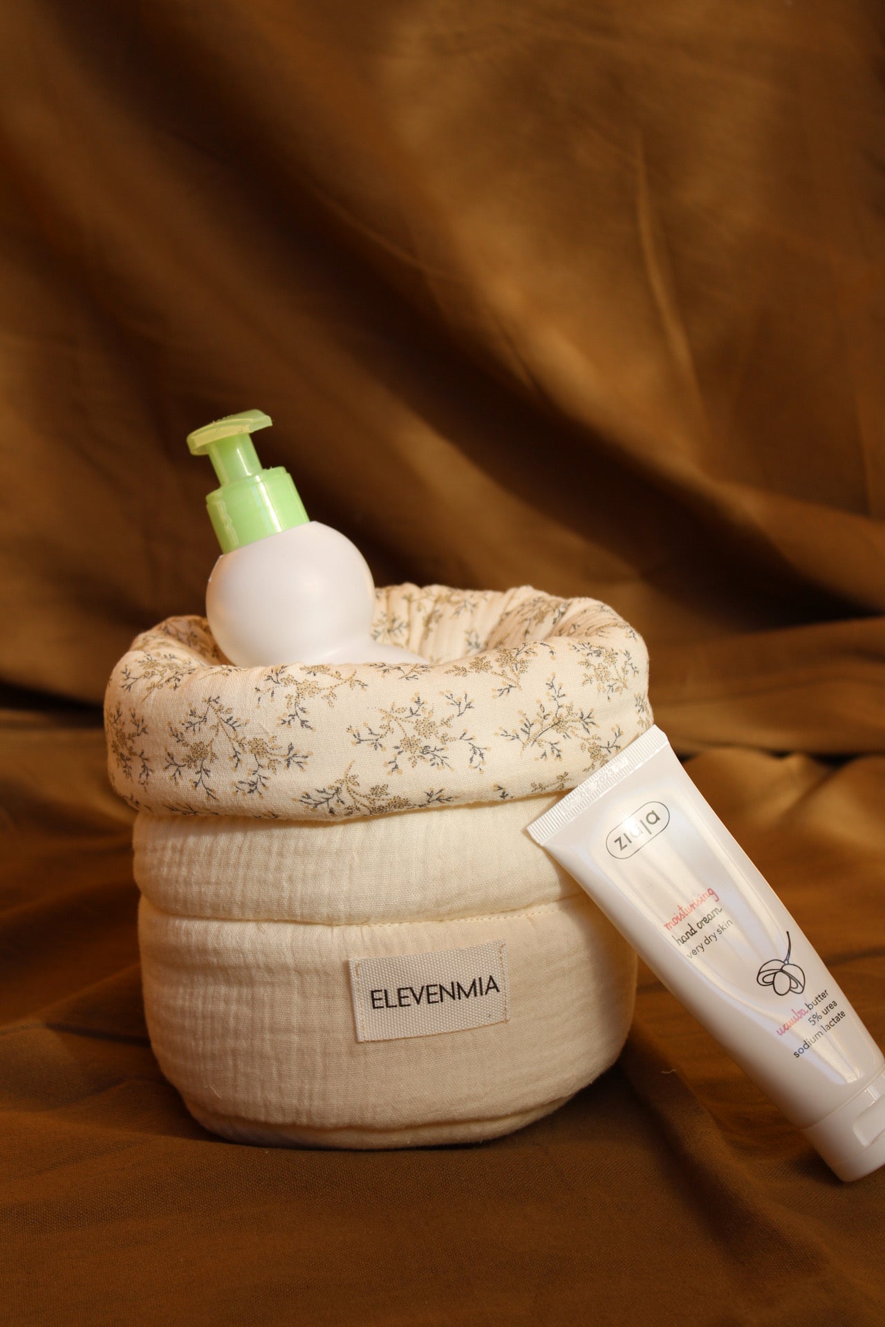 Cesto Organizador Habitación Pequeño Gasa Cruda + Gasa Mía