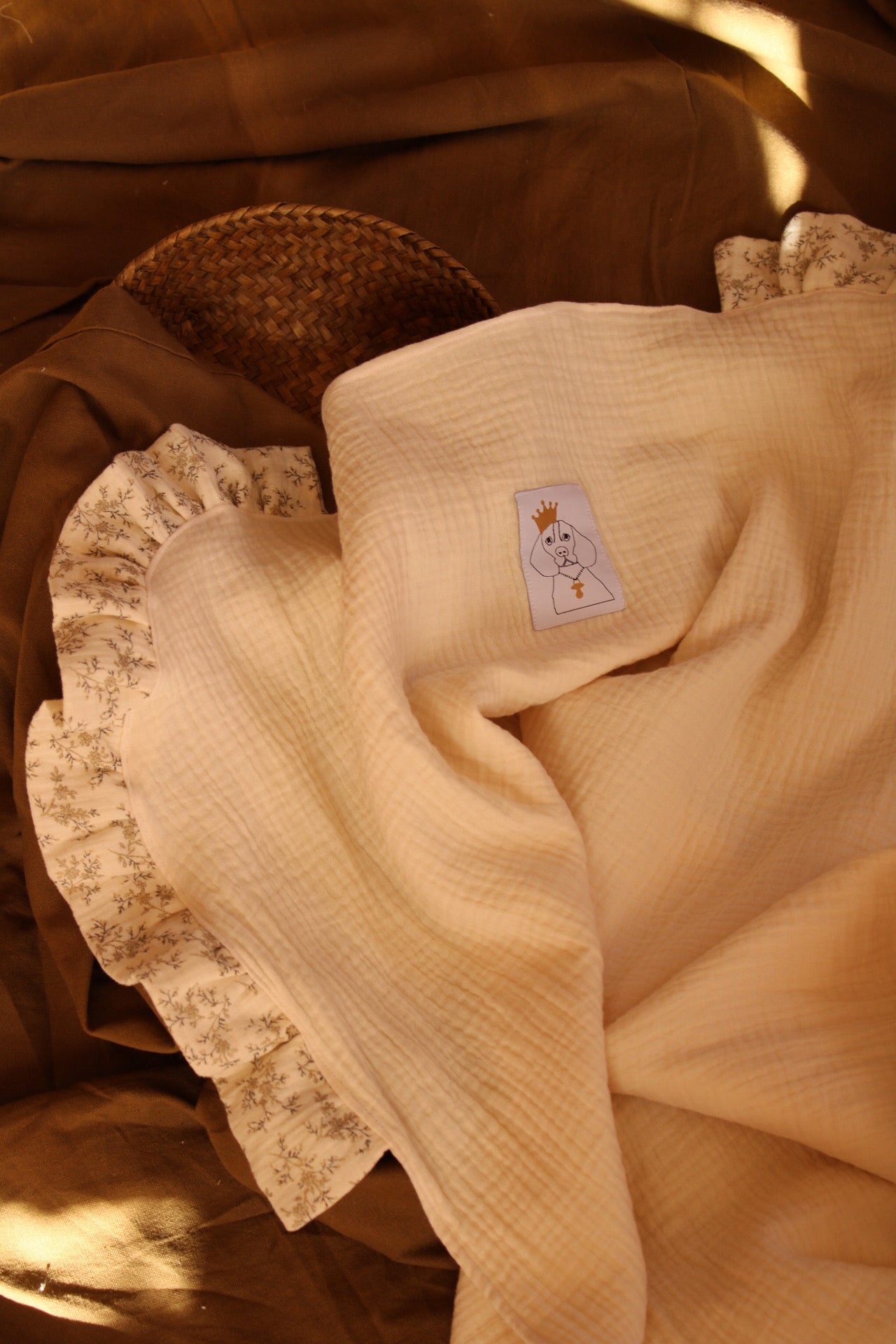 Lange en gaze brute + Mon volant en gaze