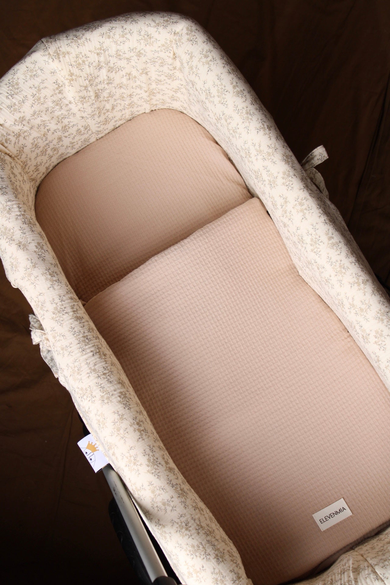 Carrycot Mattress Pad Sack Stone Brown Arpi