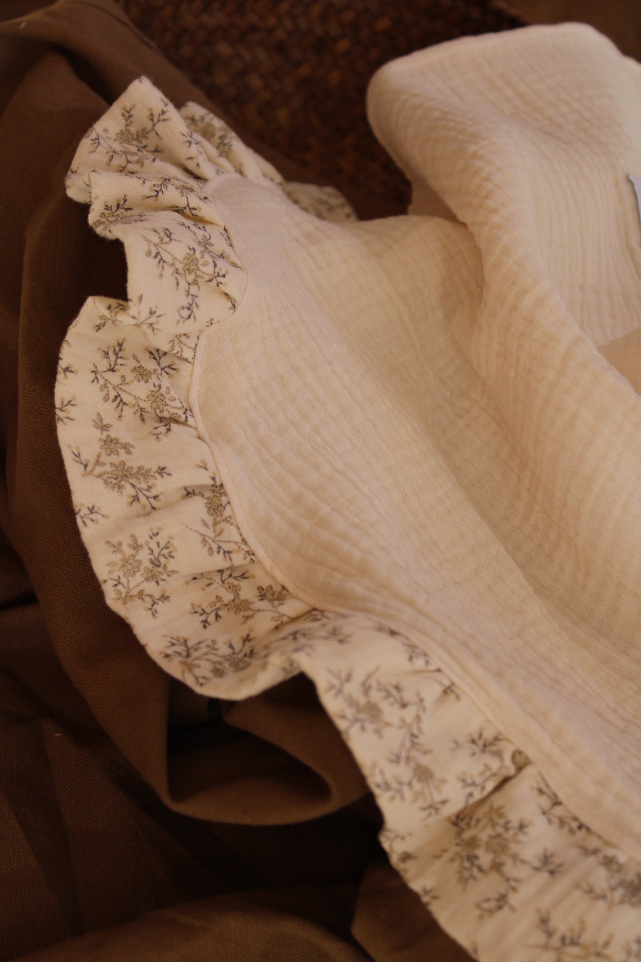 Lange en gaze brute + Mon volant en gaze