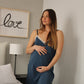 Camisón Maternity Tirante Azul Noche