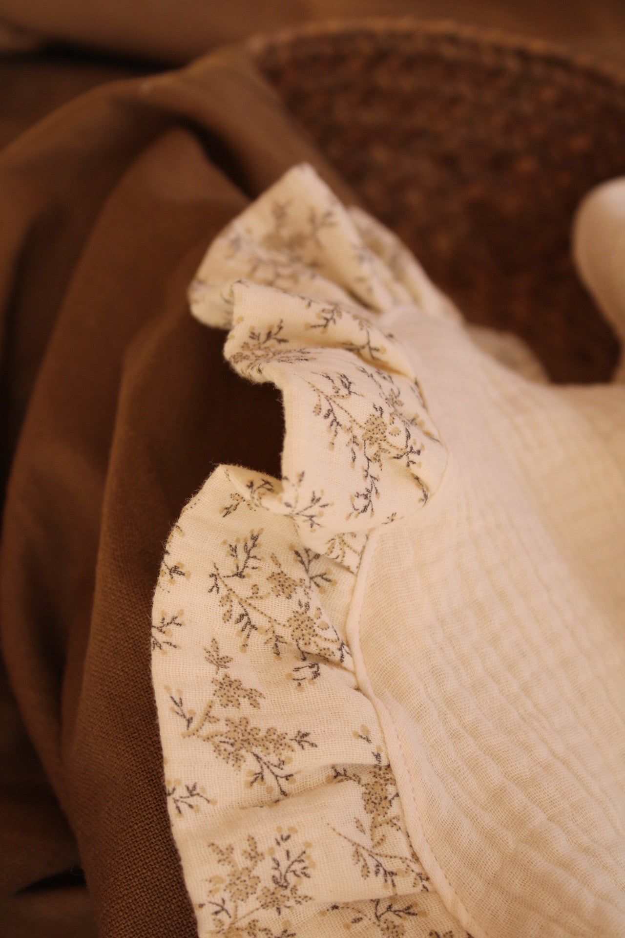 Lange en gaze brute + Mon volant en gaze