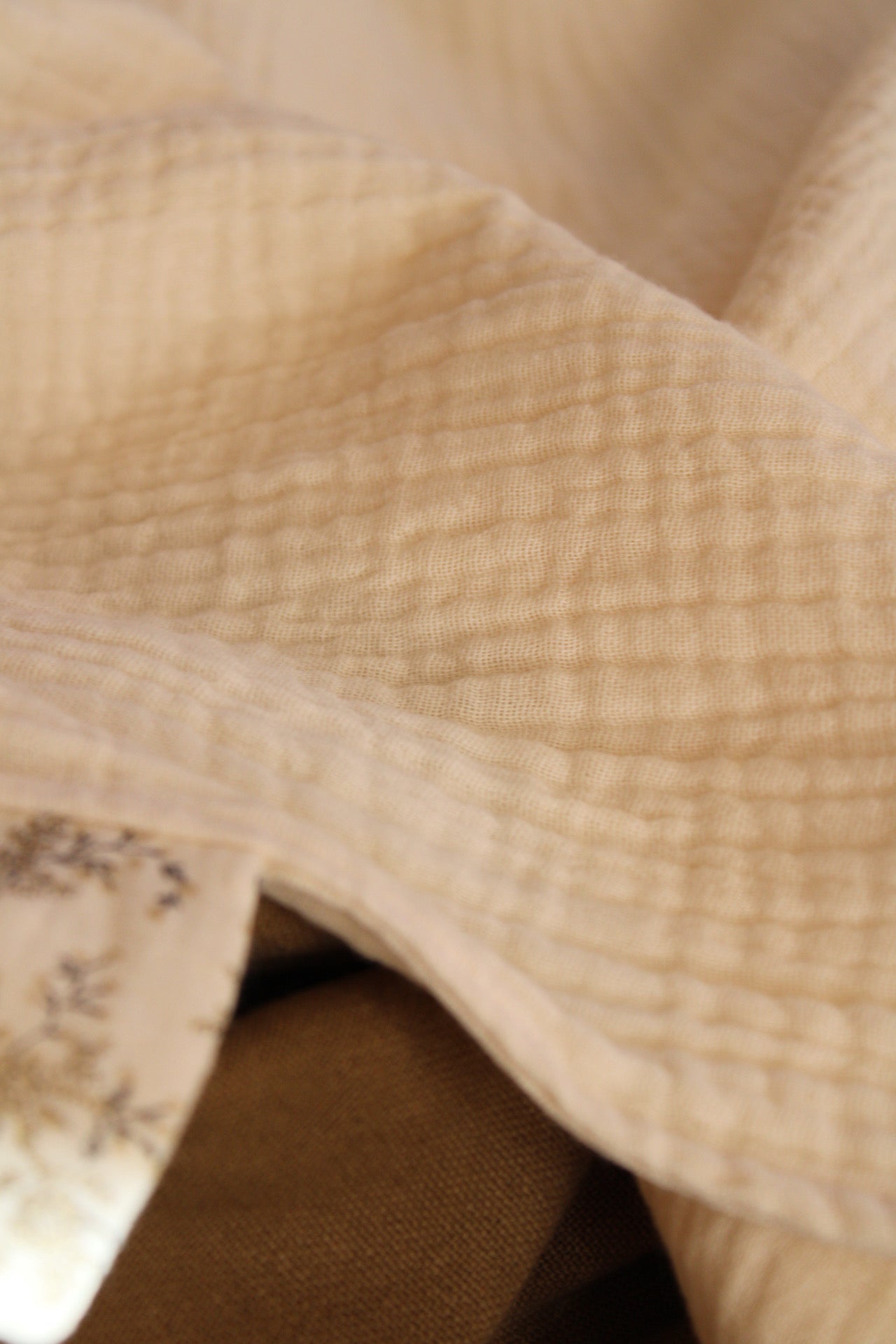 Lange en gaze brute + Mon volant en gaze