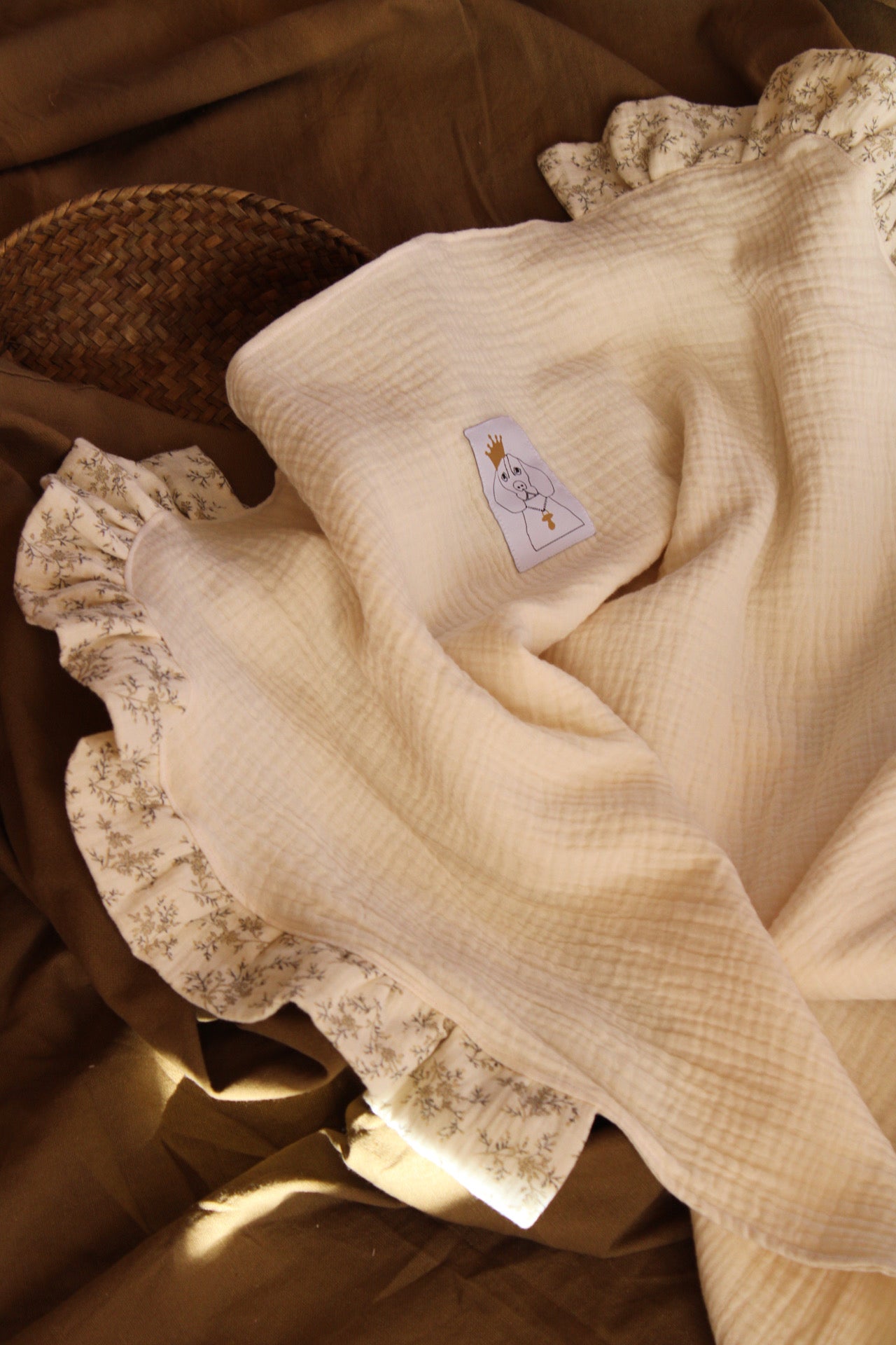 Lange en gaze brute + Mon volant en gaze