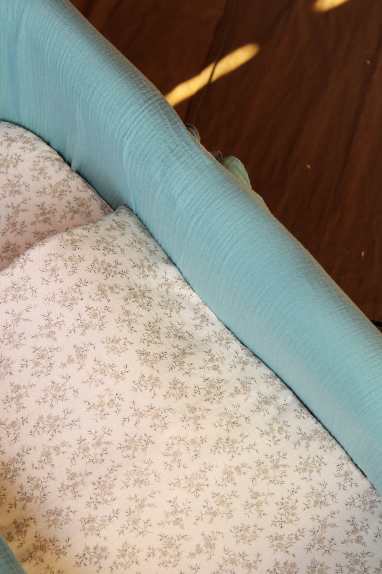 Vestidura Cochecito Gasa Dunas + Gasa Cruda