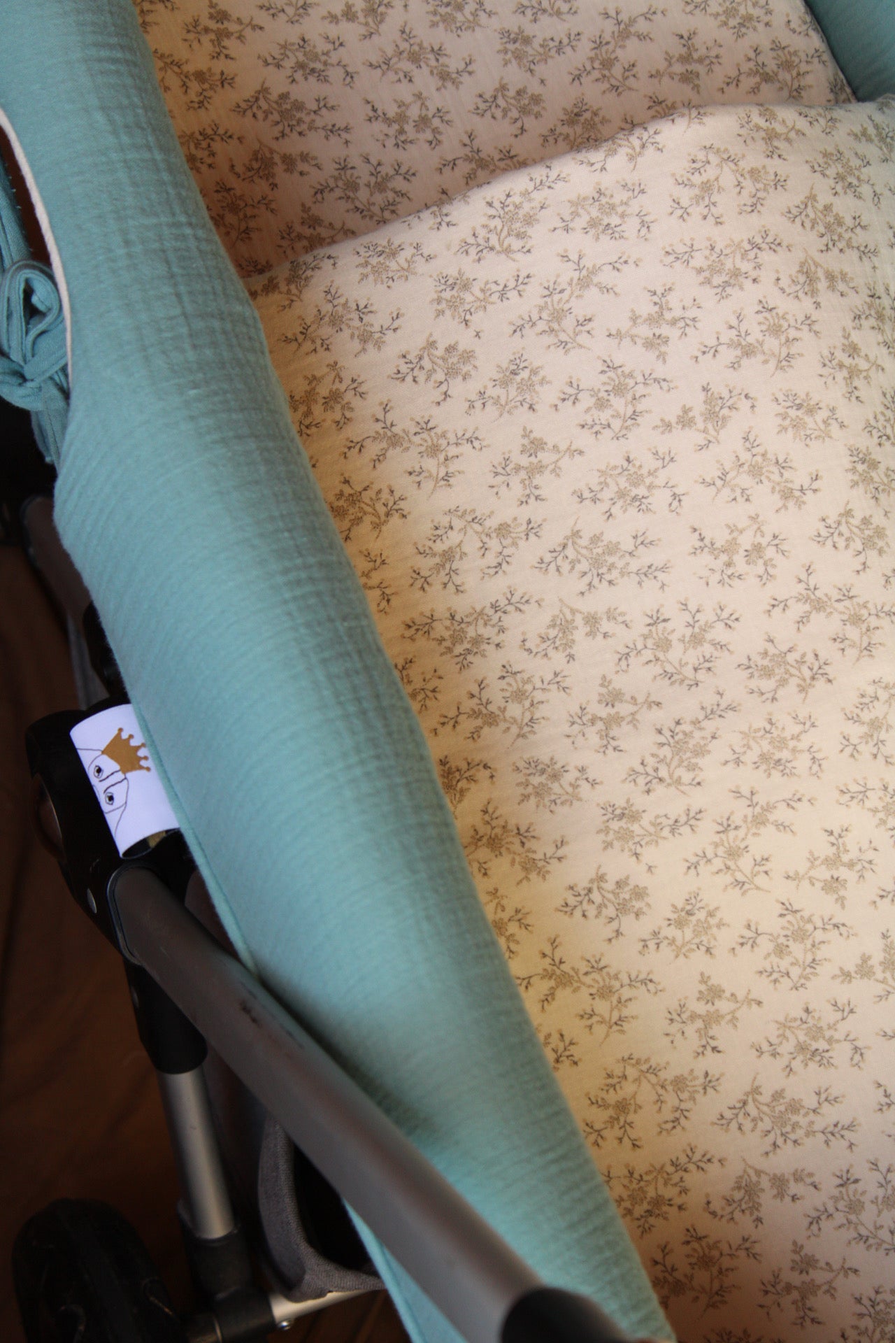 Vestidura Cochecito Gasa Dunas + Gasa Cruda