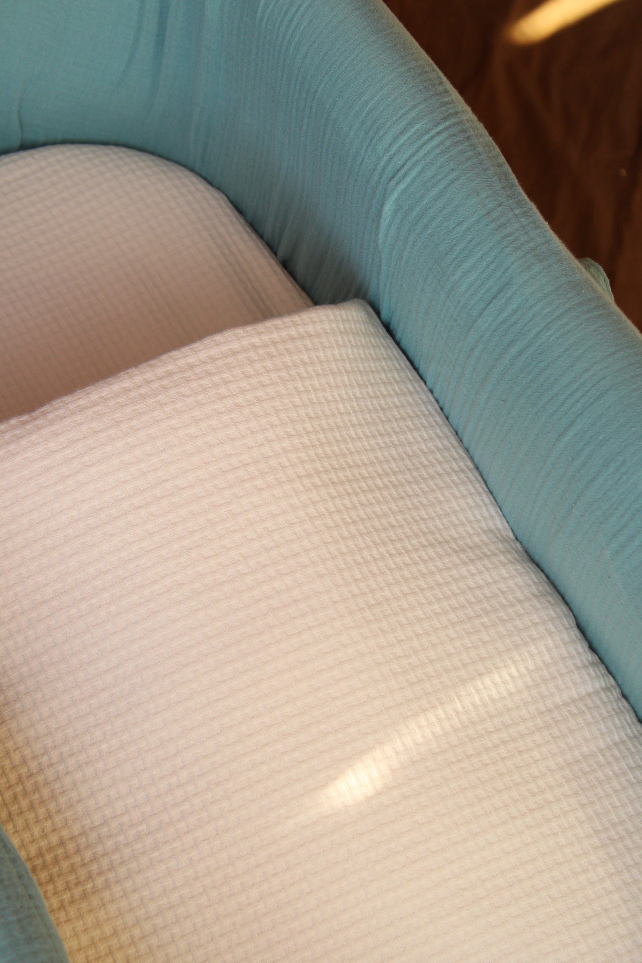 Vestidura Cochecito Gasa Dunas + Gasa Cruda