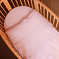 Palid Pink Muslin Matress Crib Bag Stokke