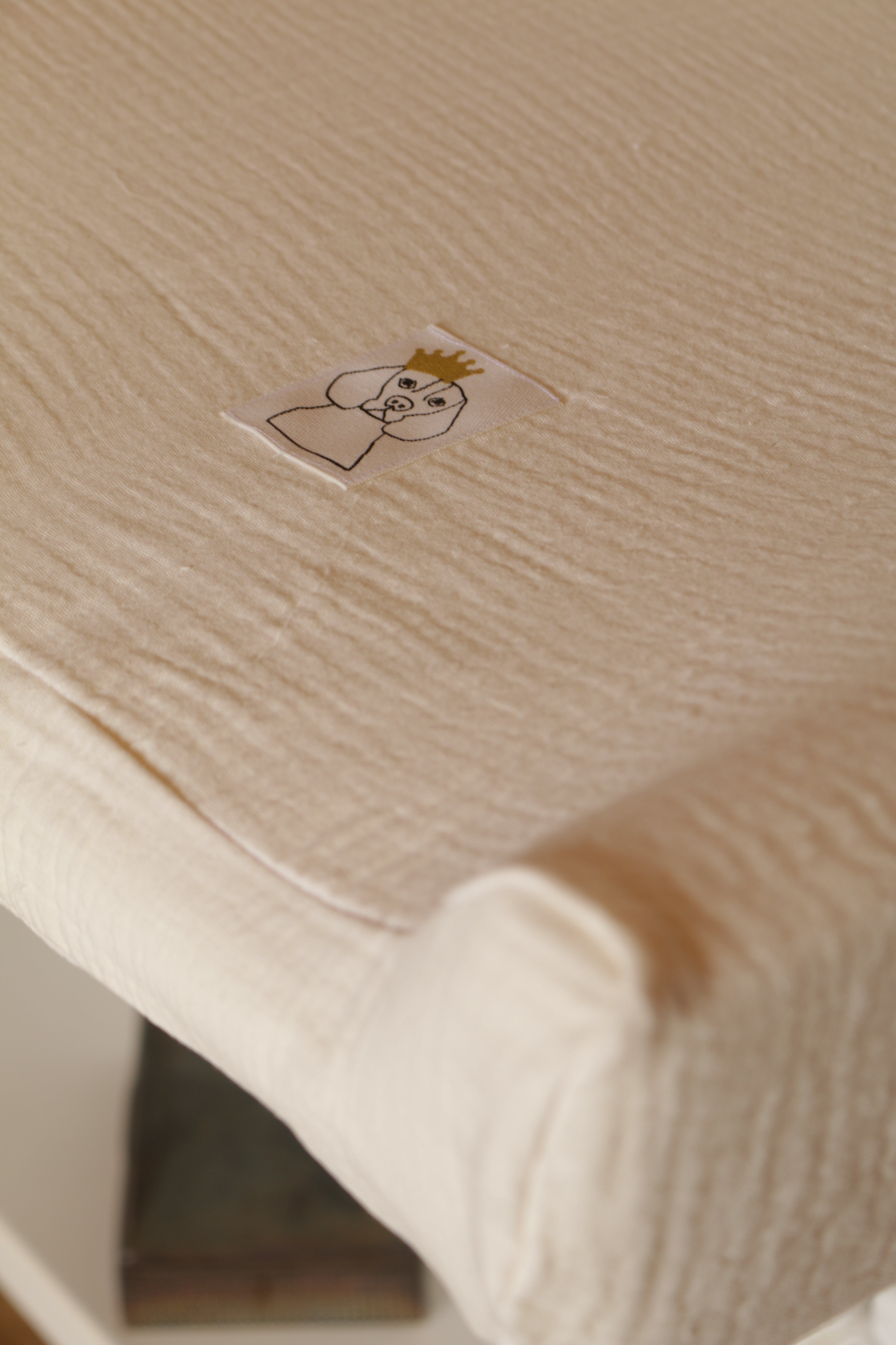 Housse de matelas à langer en gaze brute