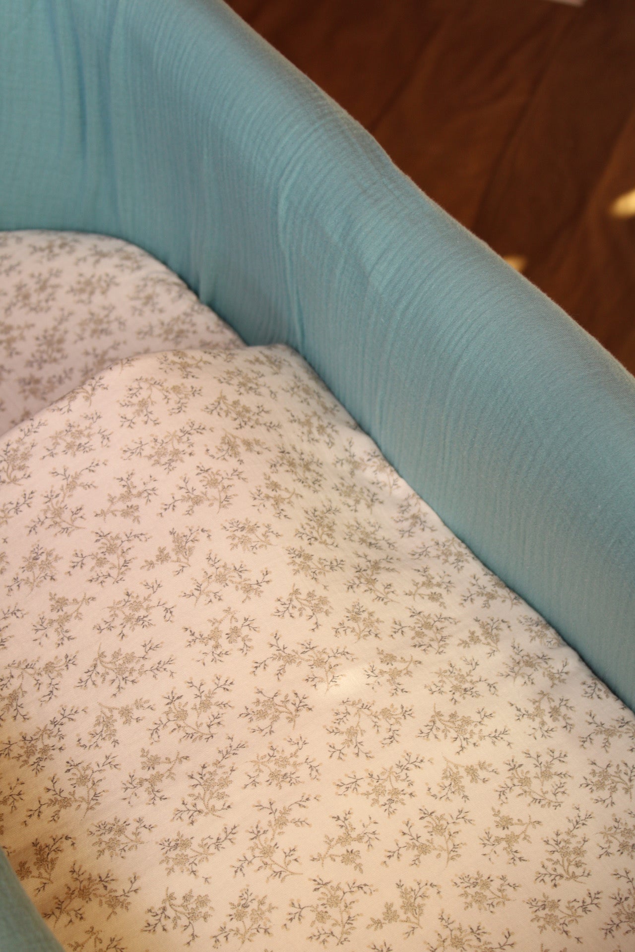 Vestidura Cochecito Gasa Dunas + Gasa Cruda