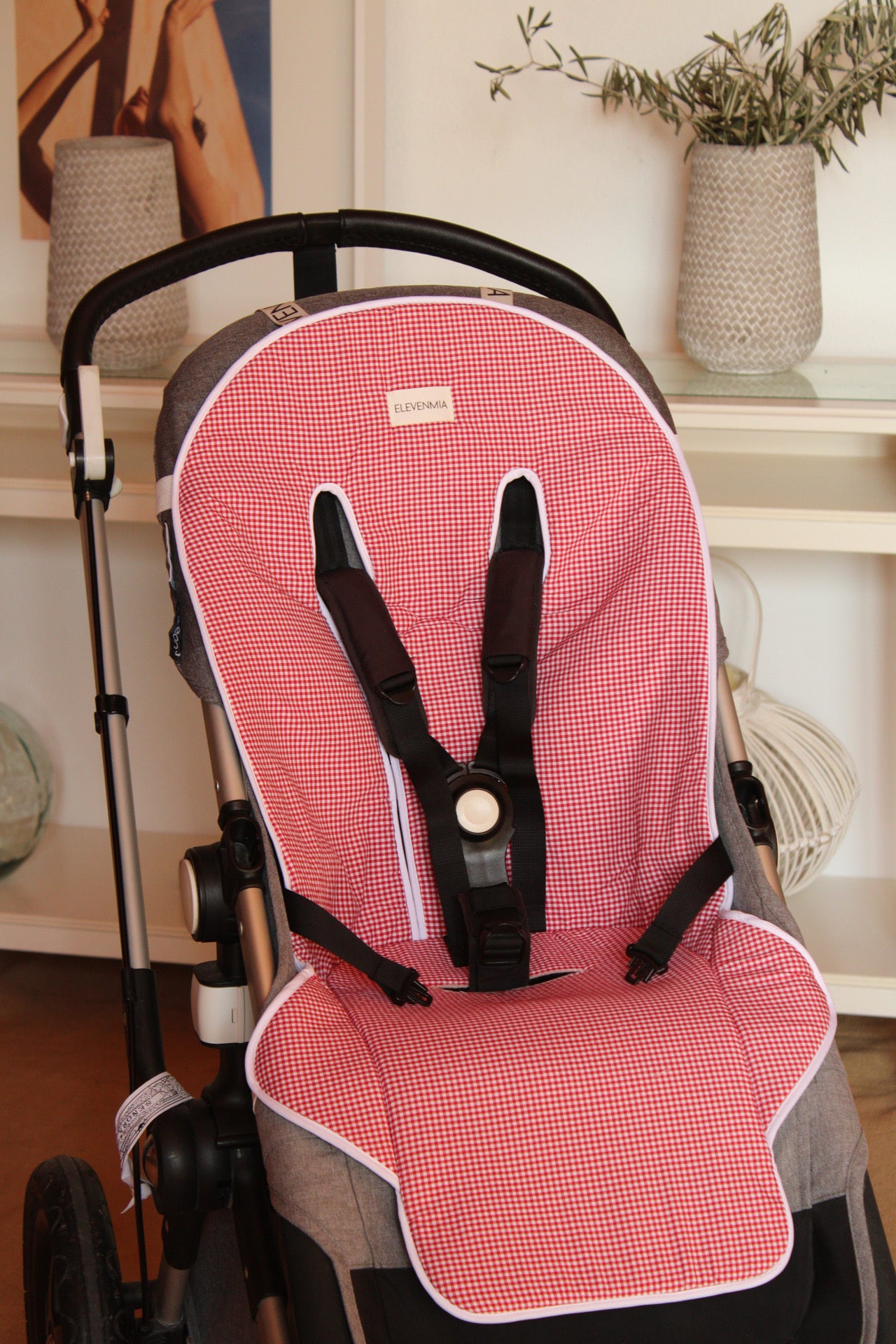 Colchoneta Vichy Rojo