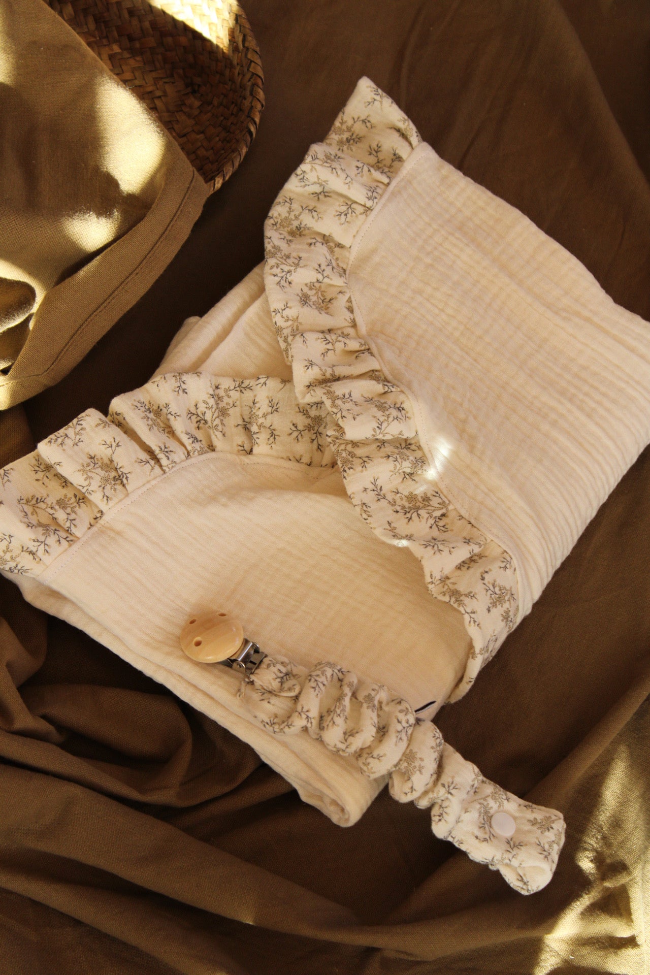 Lange en gaze brute + Mon volant en gaze