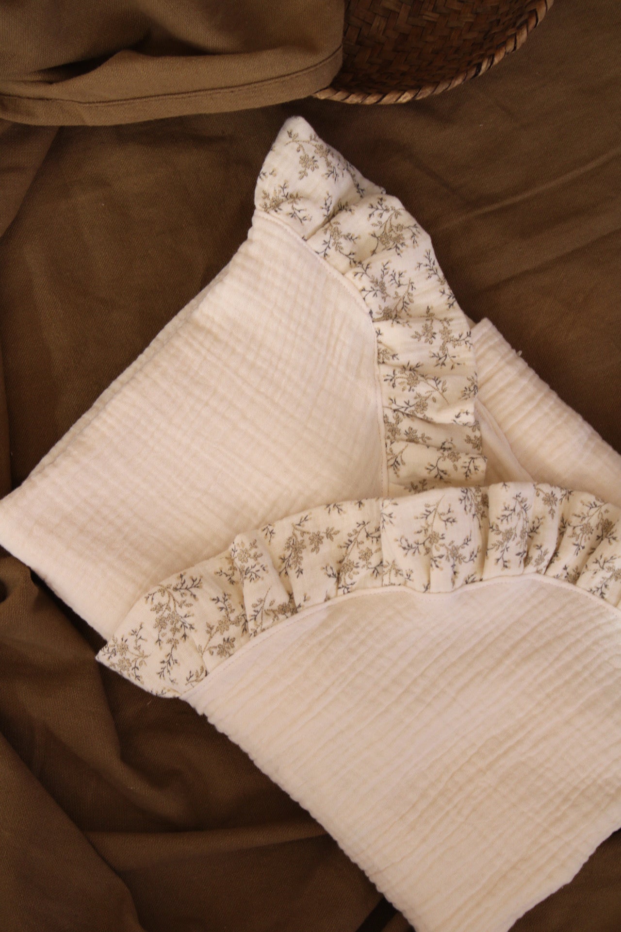 Lange en gaze brute + Mon volant en gaze