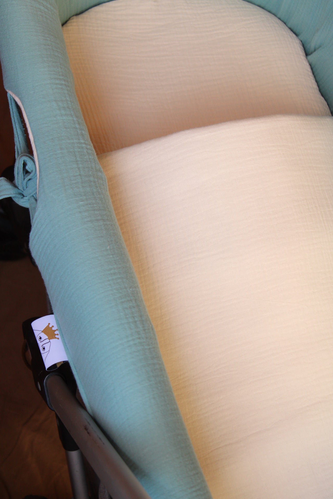 Vestidura Cochecito Gasa Dunas + Gasa Cruda