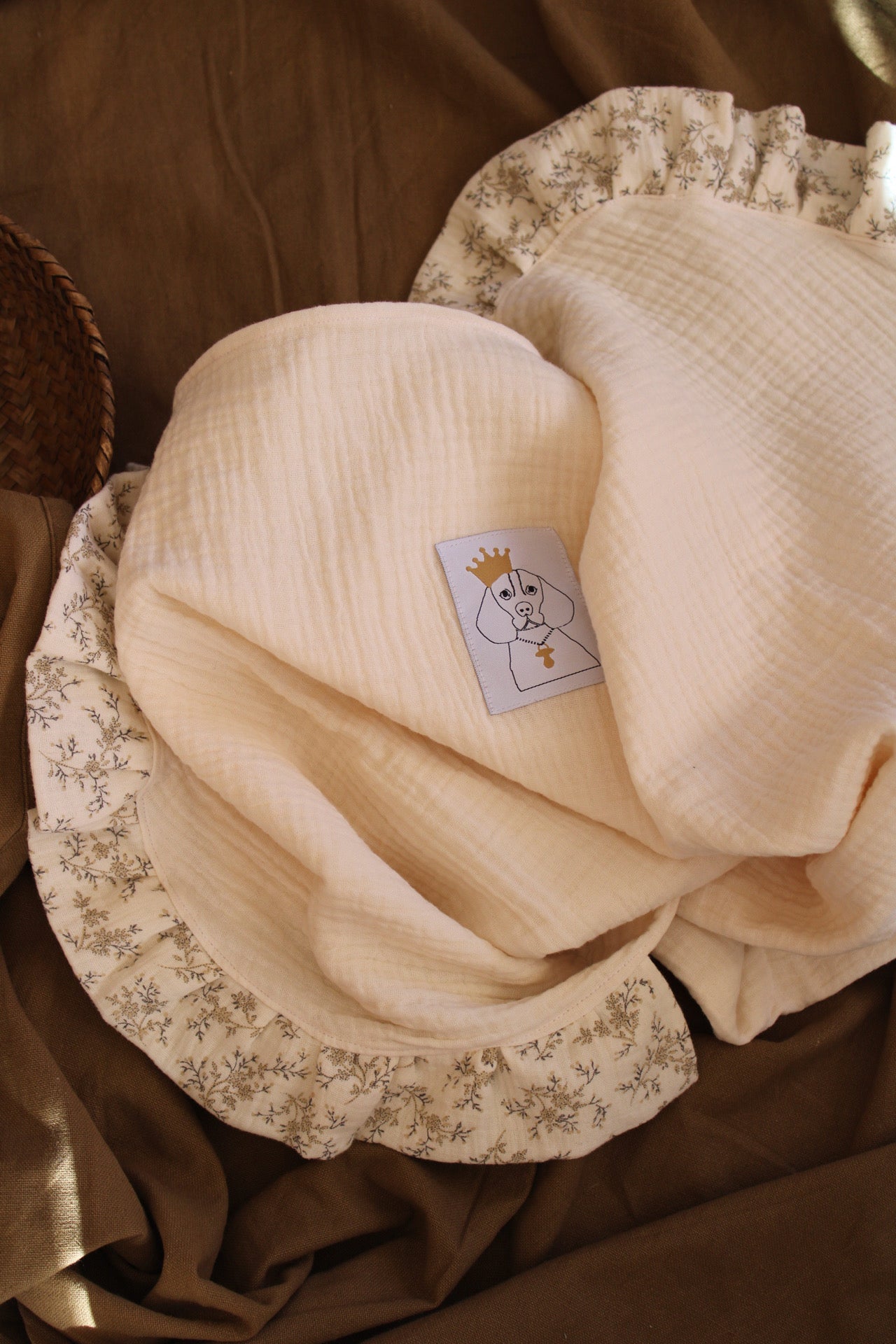 Lange en gaze brute + Mon volant en gaze