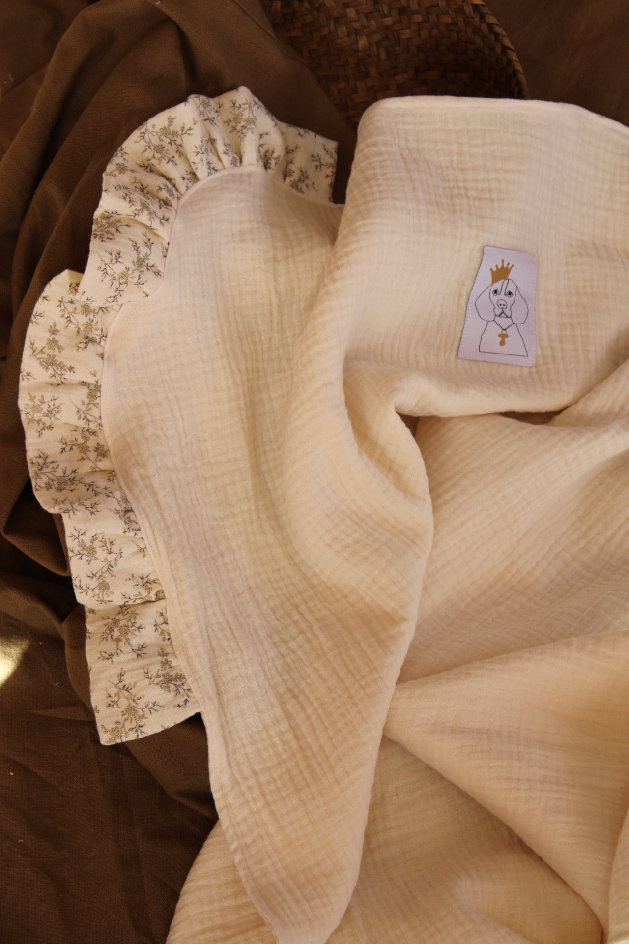 Lange en gaze brute + Mon volant en gaze