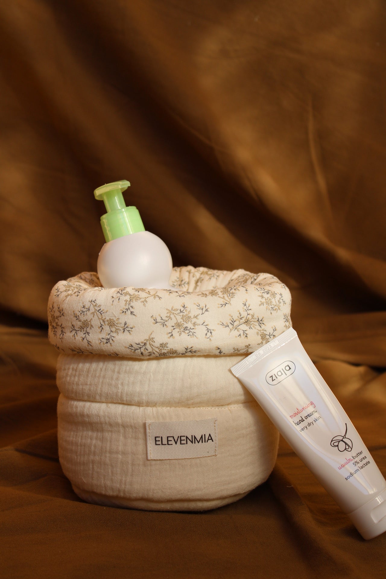 Cesto Organizador Habitación Pequeño Gasa Cruda + Gasa Mía