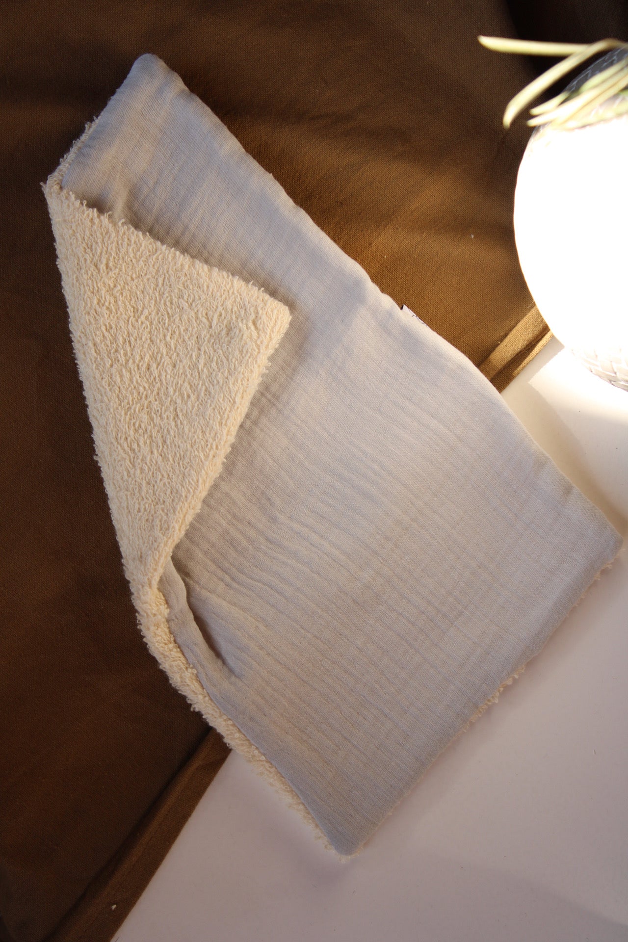 Protector Toalla Gasa Gris Humo